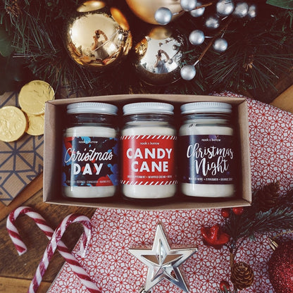 Christmas Candle Trio | gift bundle