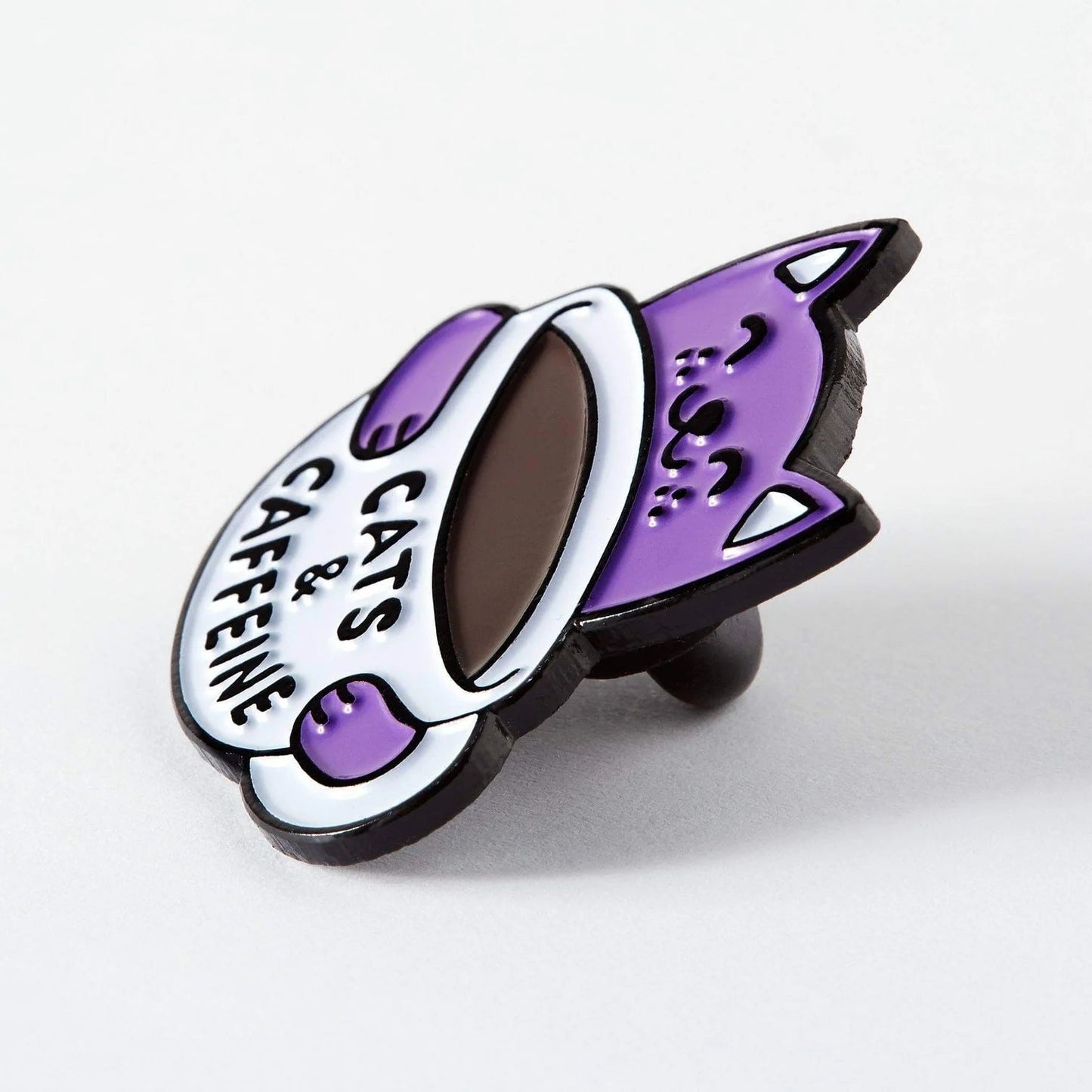 Cats & Caffeine | enamel pin
