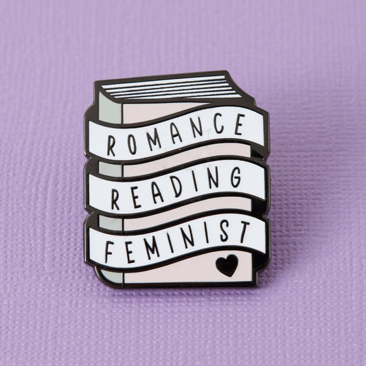 Romance Reading Feminist  | enamel pin