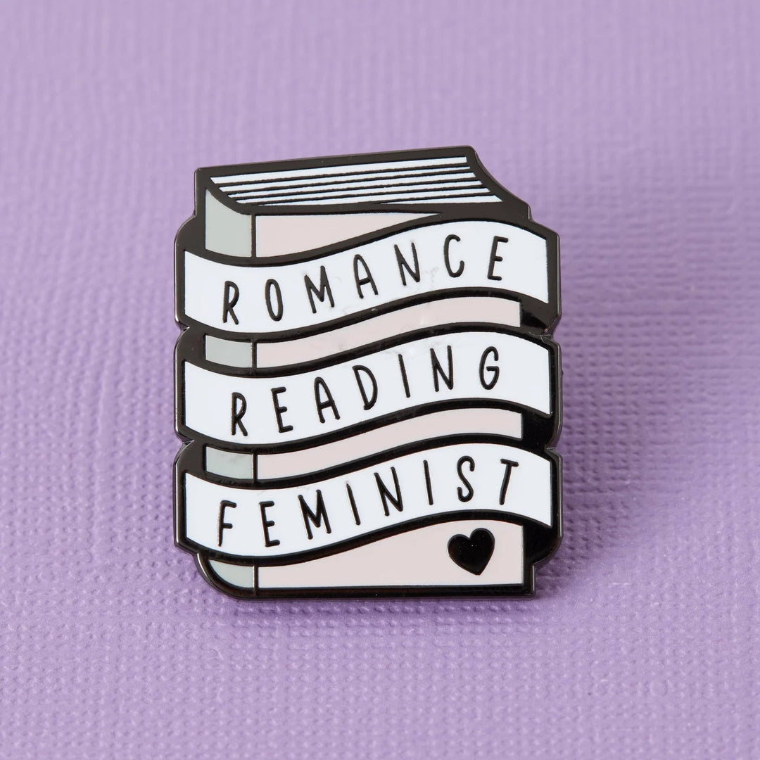 Romance Reading Feminist  | enamel pin Punky Pins