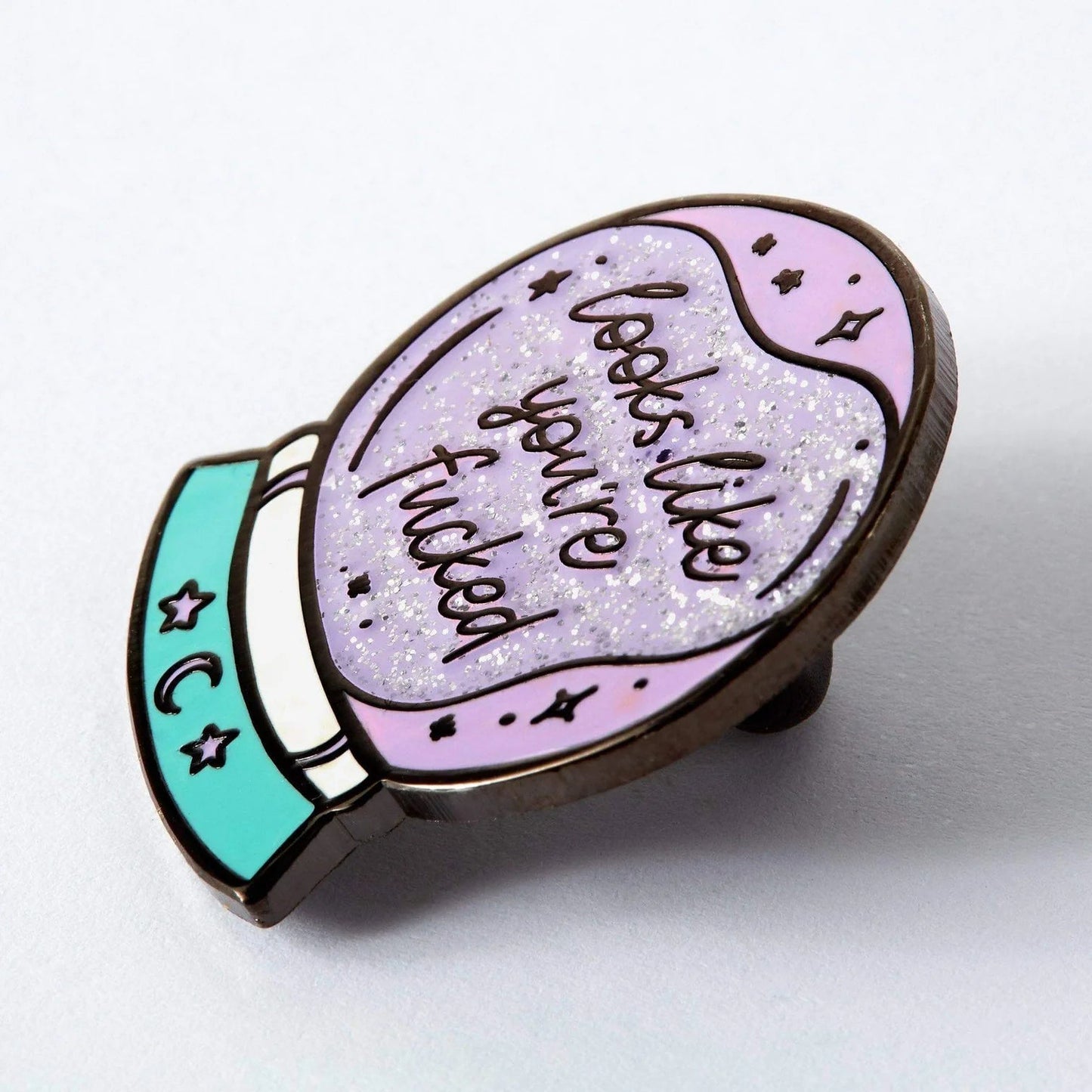 You're F****d Crystal Ball | enamel pin
