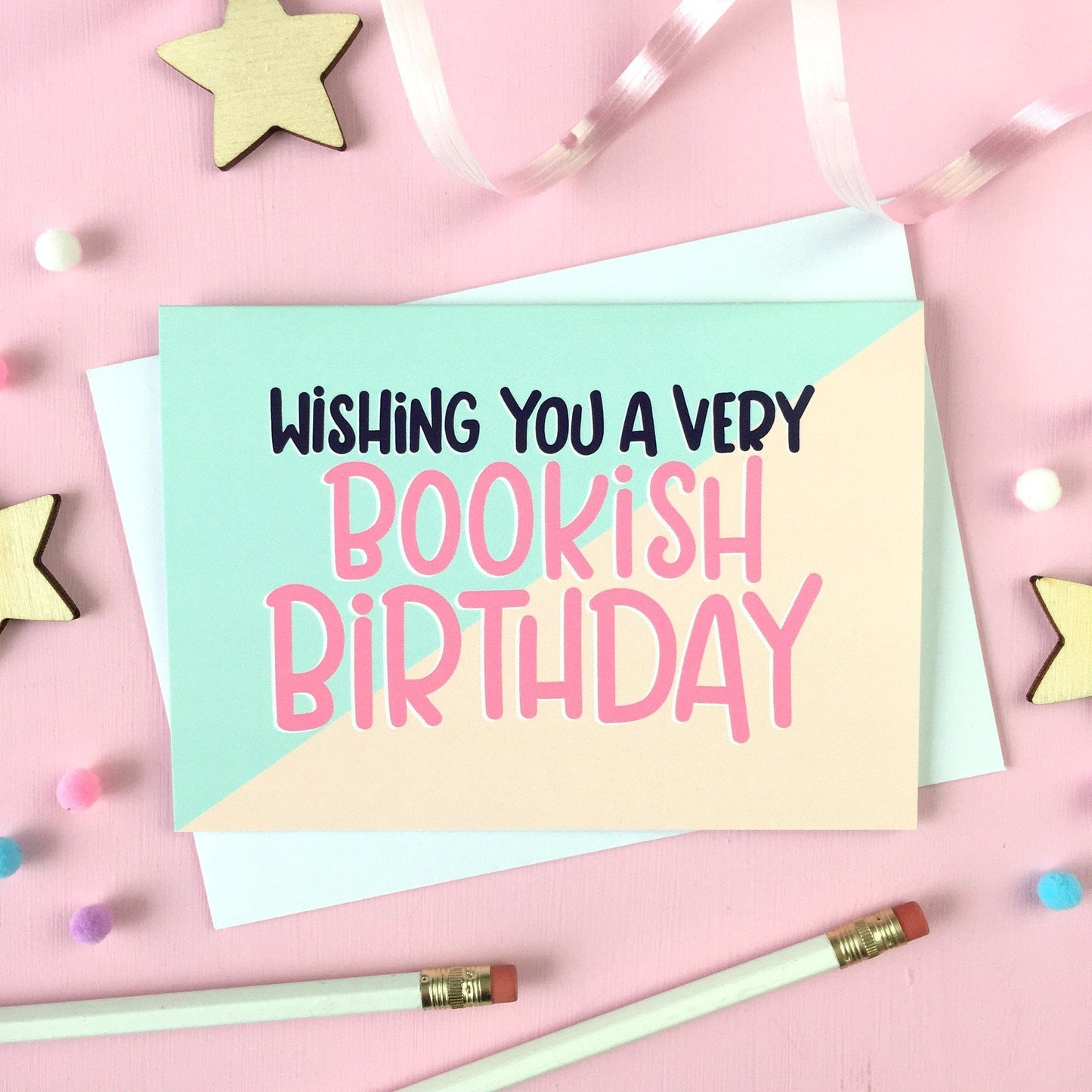 Bookish Birthday | greeting card - Nook & Burrow