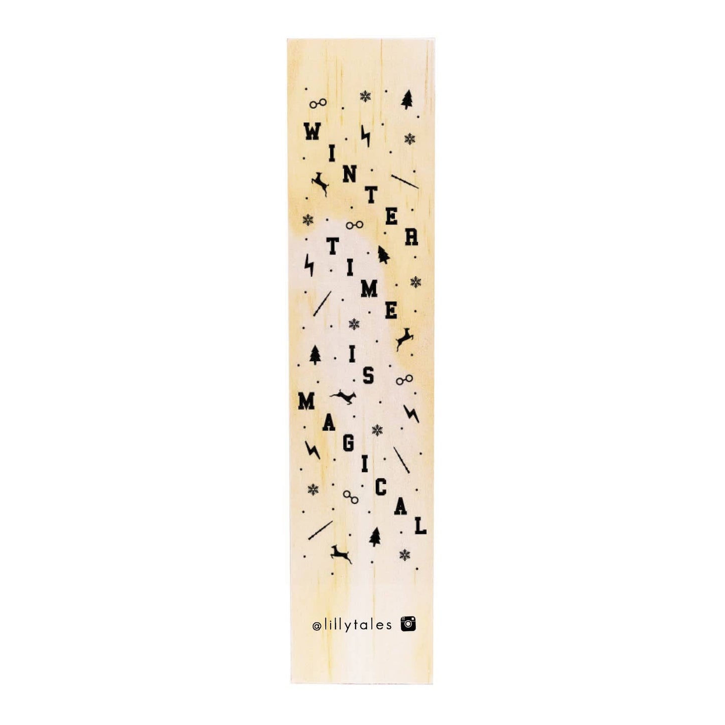 Winter Time | wooden bookmark - Nook & Burrow