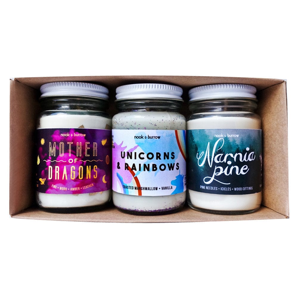Fantastical Realms | Candle Trio | gift bundle - Nook & Burrow