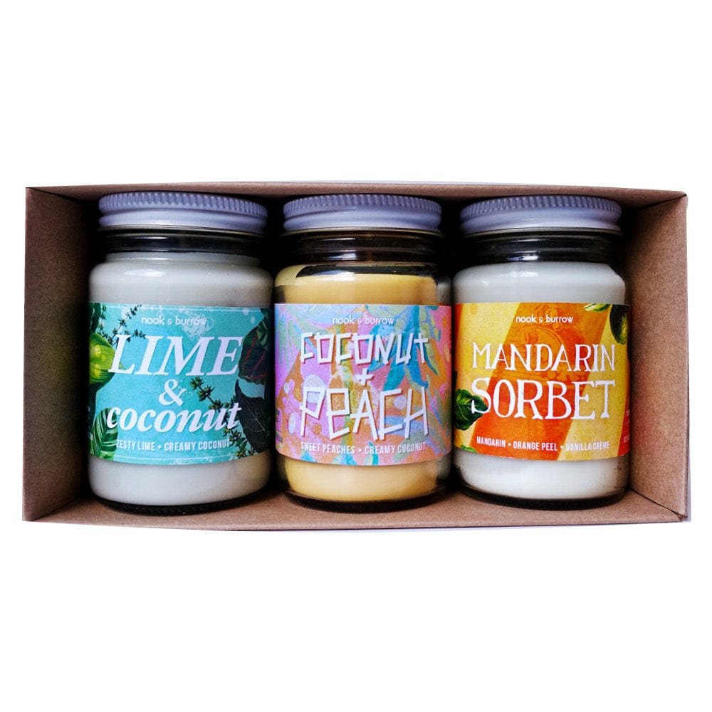 Summer Loving | Candle Trio | gift bundle - Nook & Burrow