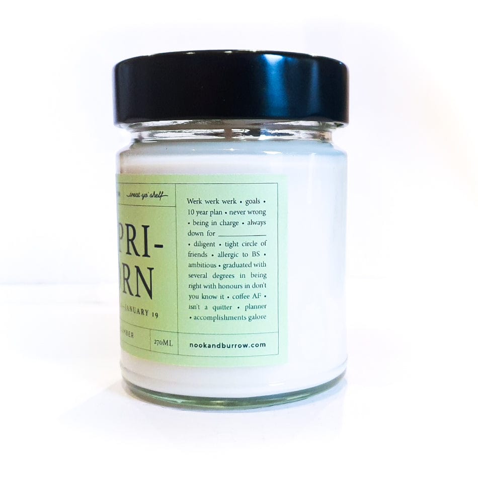 Nook & Burrow candle Capricorn | Astrology Range | candle