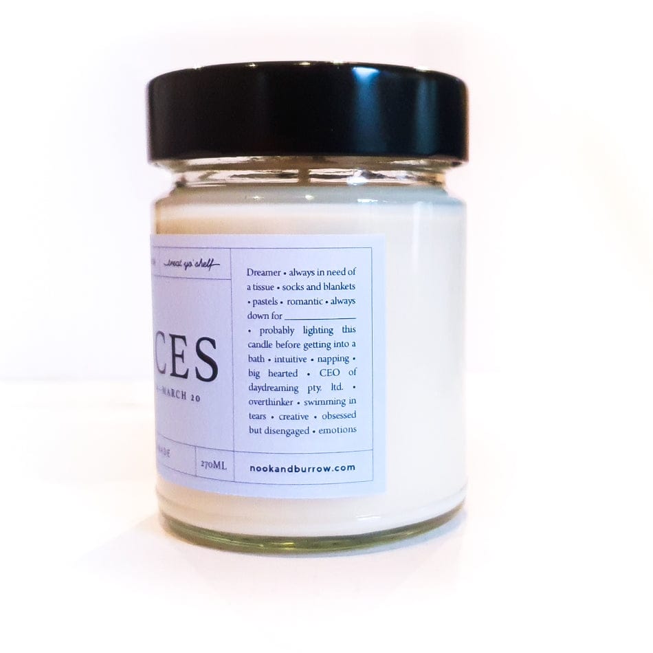 Nook & Burrow candle Pisces | Astrology Range | candle