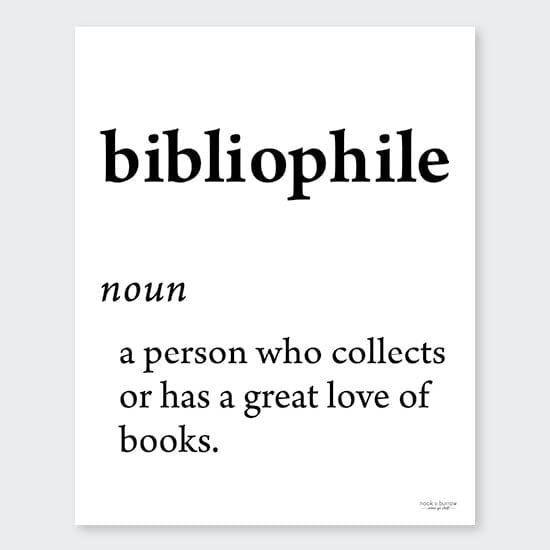 Bibliophile | 8 x 10 print - Nook & Burrow