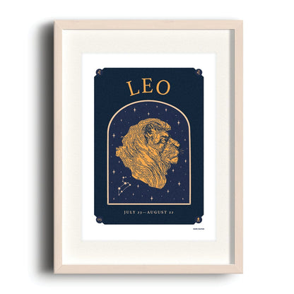 Nook & Burrow poster Dark Leo | A4 print