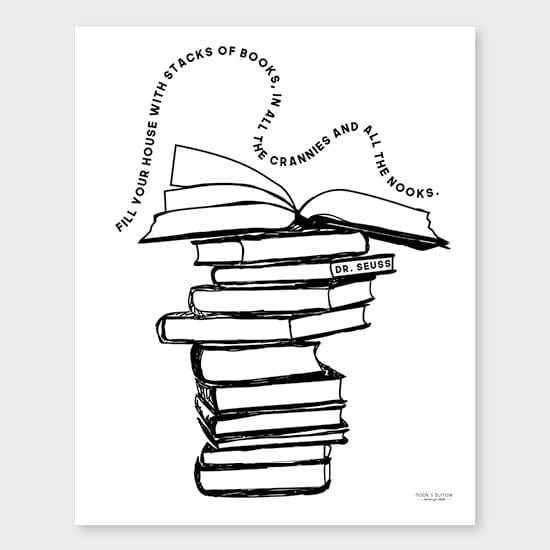Dr Seuss | 8 x 10 print - Nook & Burrow