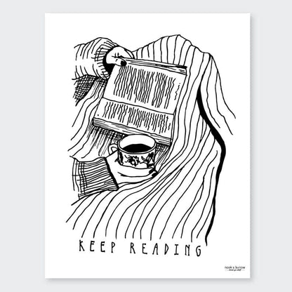 Keep Reading | 8 x 10 print - Nook & Burrow