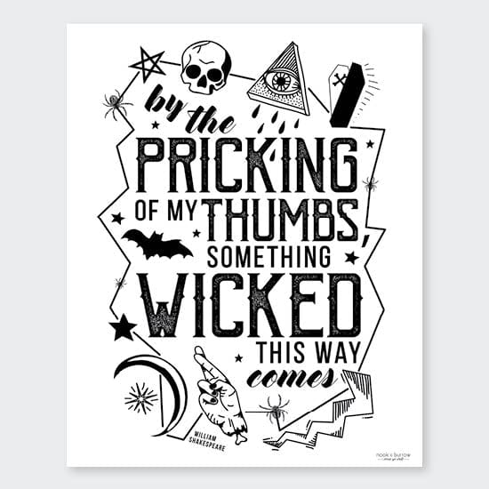 Shakespeare | 8 x 10 print - Nook & Burrow