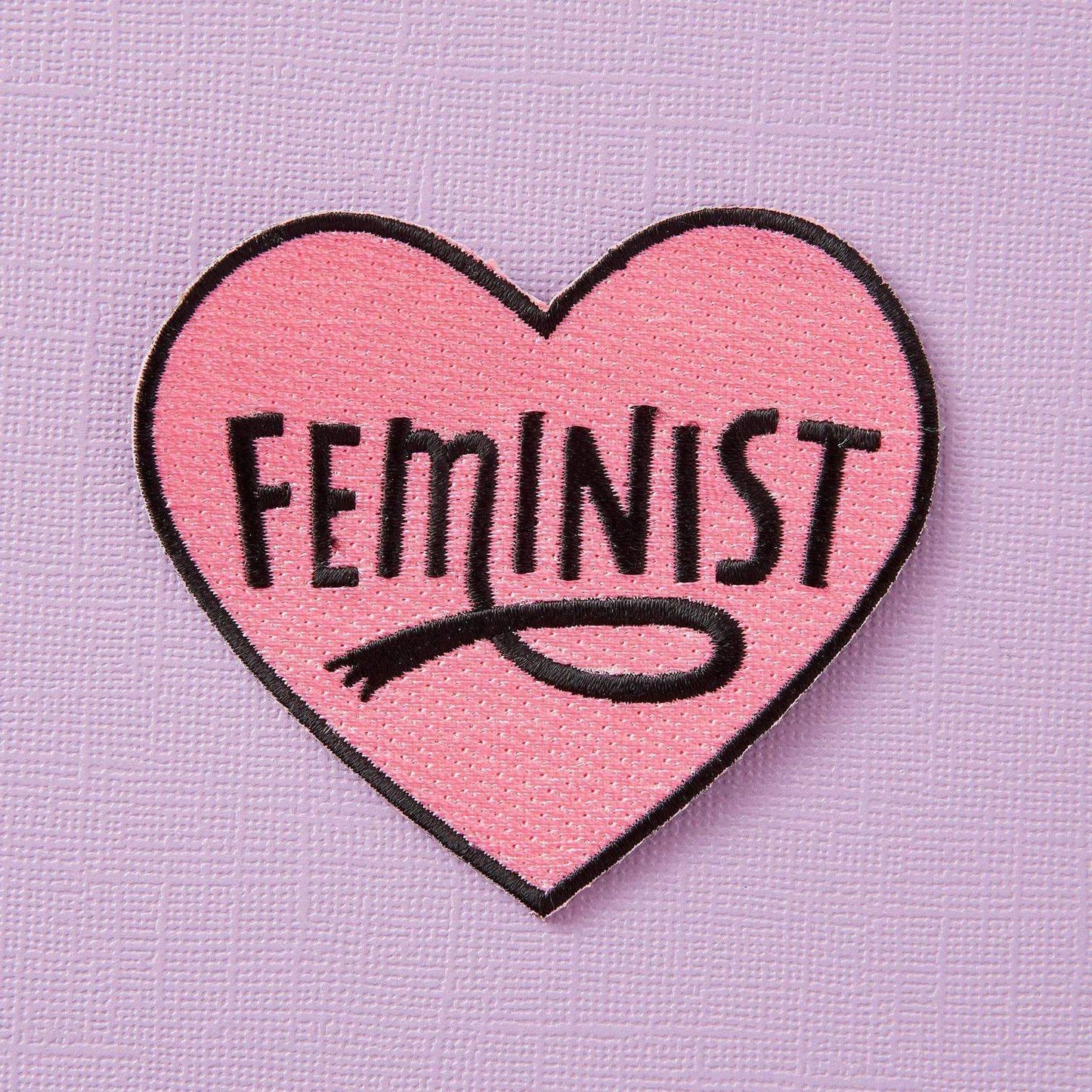 feminist pink iron on patch punky pins Melbourne australia