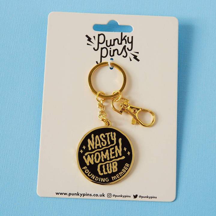Punky Pins keyring Nasty Women Club | enamel keyring