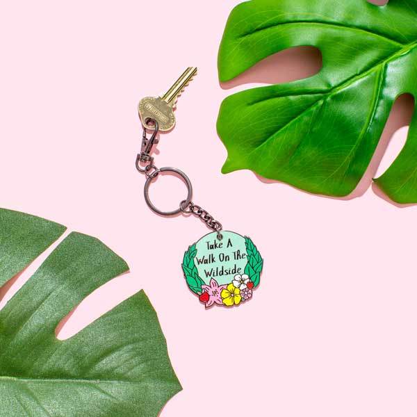 Wild Side | enamel keyring - Nook & Burrow