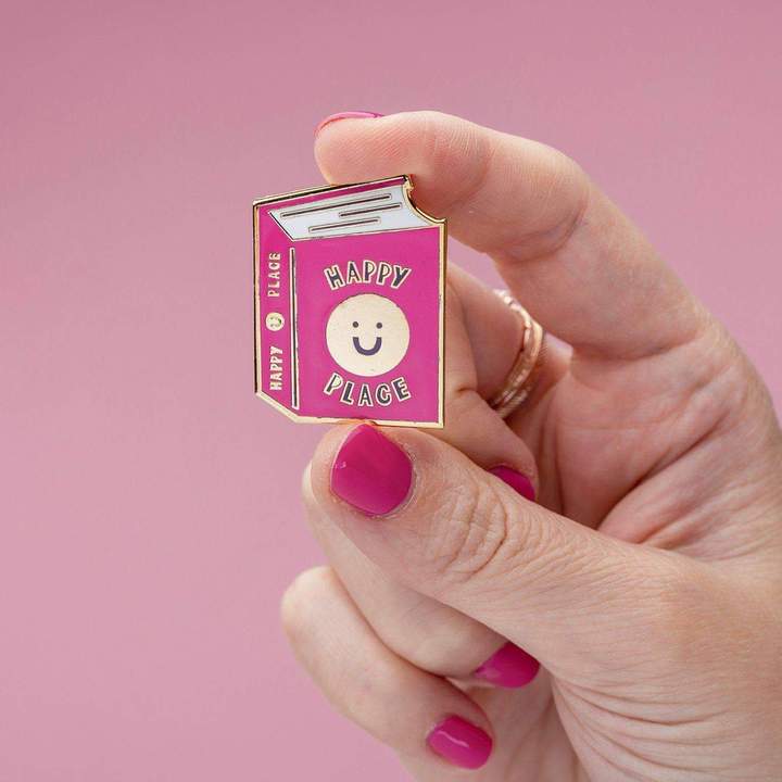 Happy Place | enamel pin - Nook & Burrow