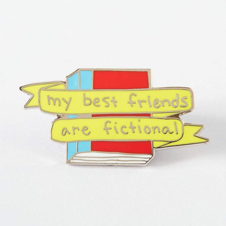My Best Friends Are Fictional | enamel pin - Nook & Burrow