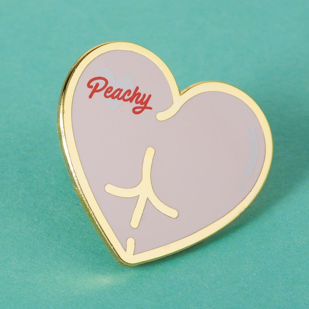 Peachy Bum | enamel pin - Nook & Burrow