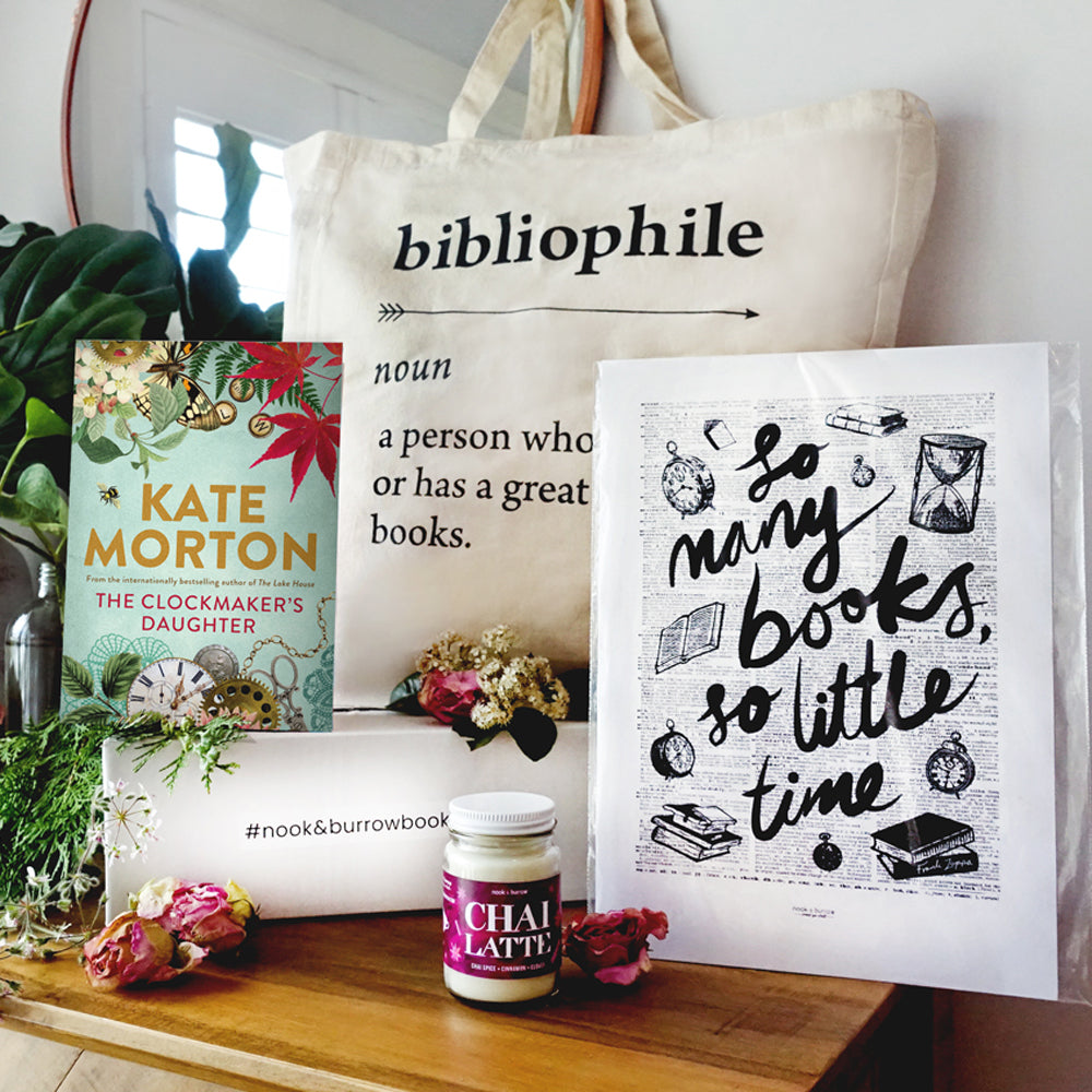 Nook & Burrow book box november Kate Morton