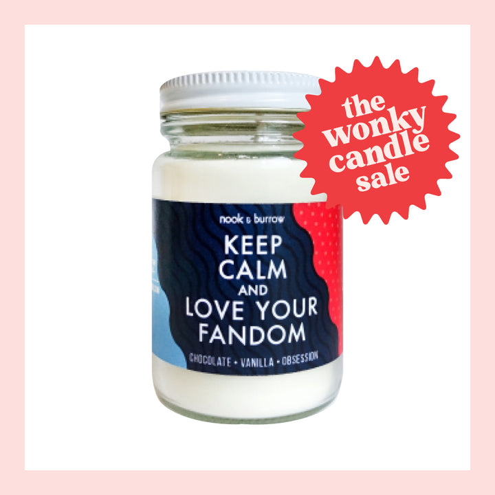 IMPERFECT — Keep Calm & Love Your Fandom | candle