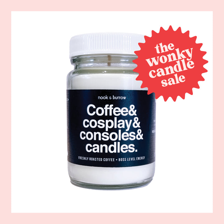 IMPERFECT — Coffee & Cosplay & Consoles & Candles | candle