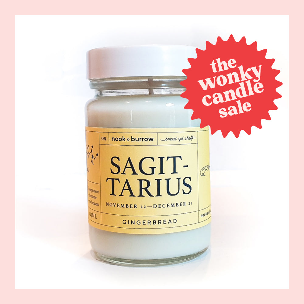 IMPERFECT — Sagittarius Candle - Gingerbread Scent