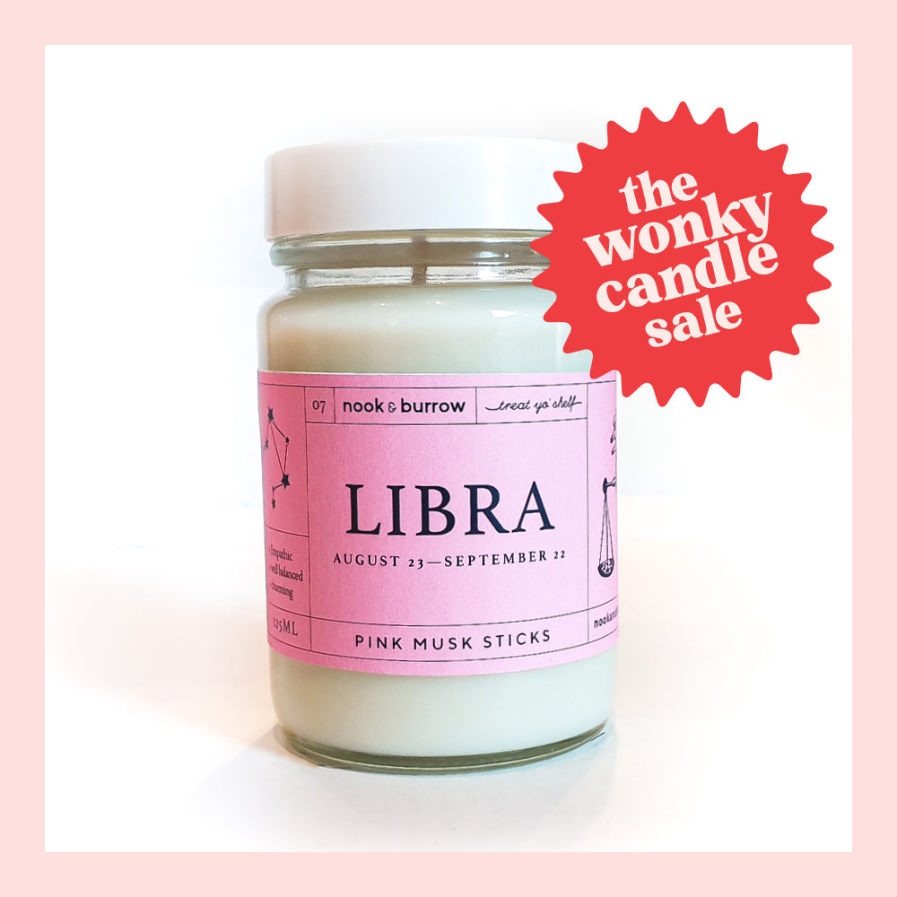 IMPERFECT — Libra Candle - Pink Musk Sticks Scent