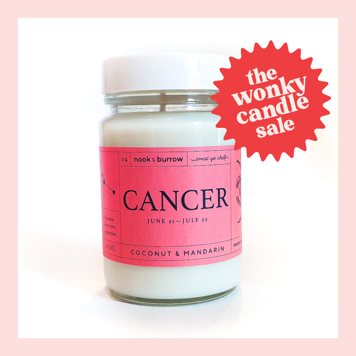 IMPERFECT — Cancer Candle - Coconut & Mandarin Scent