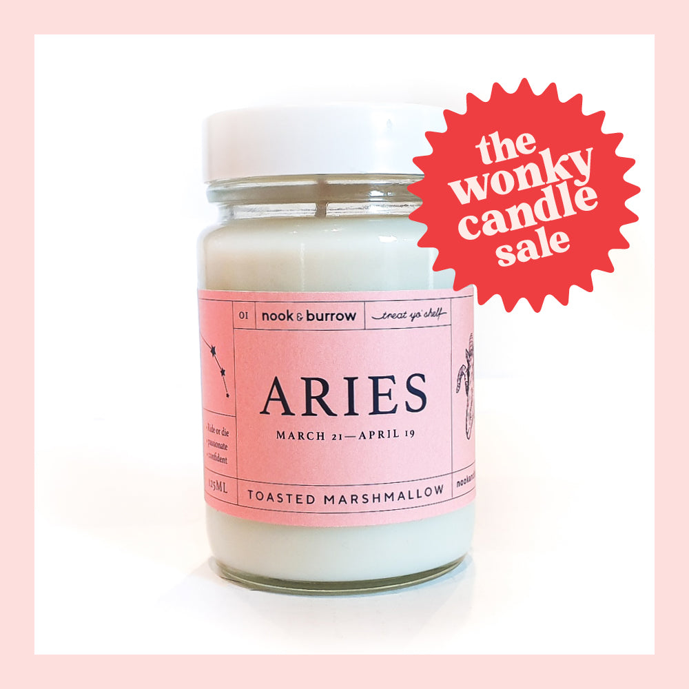 IMPERFECT — Aries Candle - Toasted Marshmallow Scent