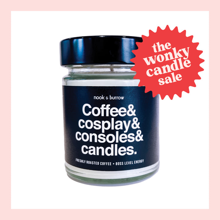 IMPERFECT — Coffee & Cosplay & Consoles & Candles | candle