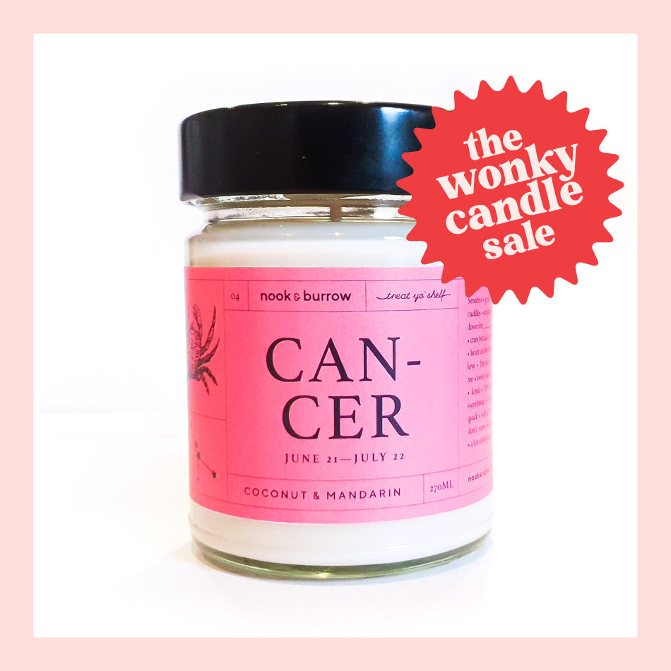 IMPERFECT — Cancer Candle - Coconut & Mandarin Scent