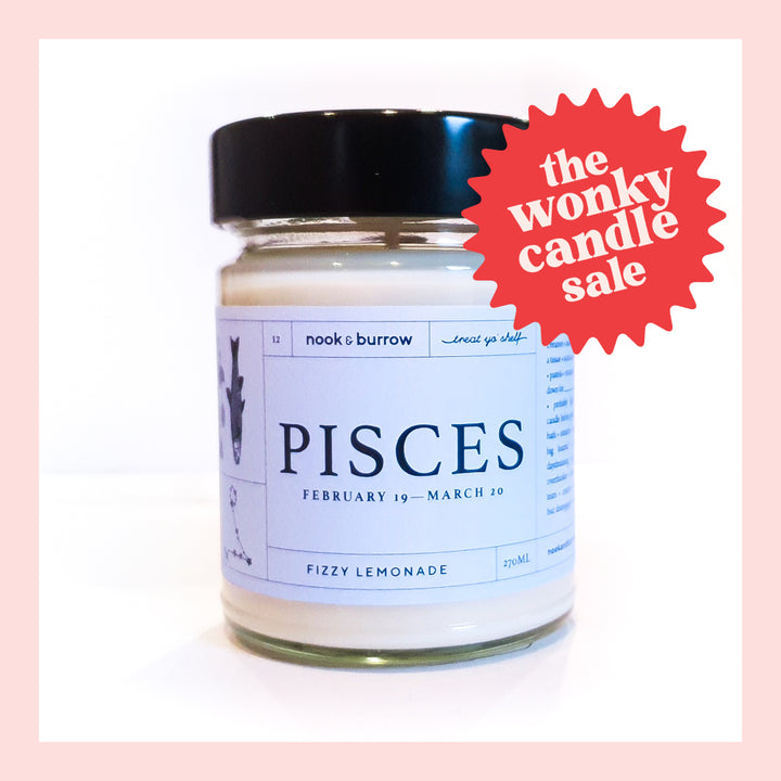 IMPERFECT — Pisces Candle - Fizzy Lemonade Scent