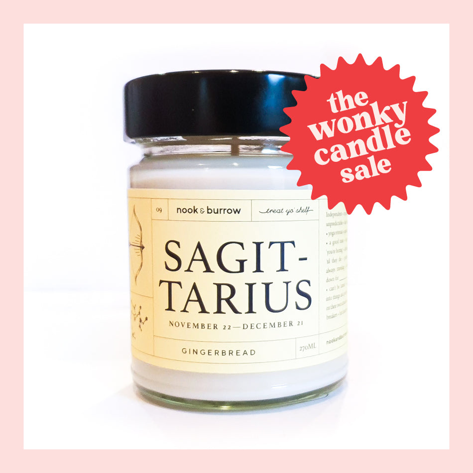 IMPERFECT — Sagittarius Candle - Gingerbread Scent