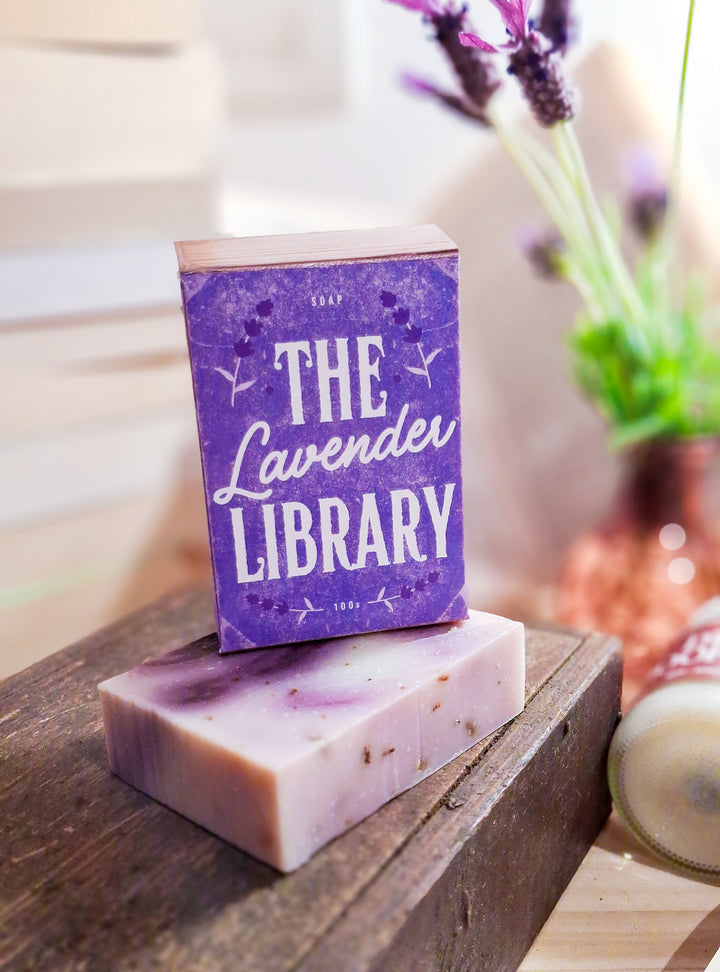 “The Lavender Library” soap 