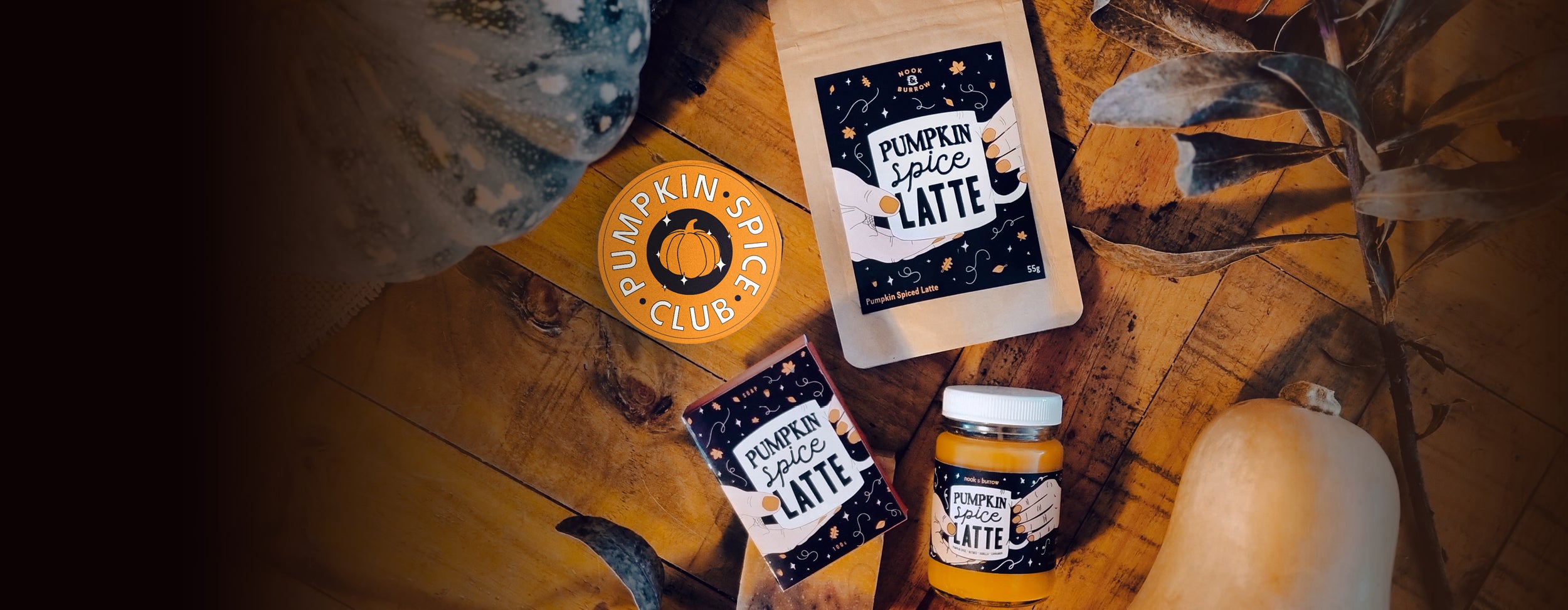 Pumpkin Spice Latte tea powder recipe box 