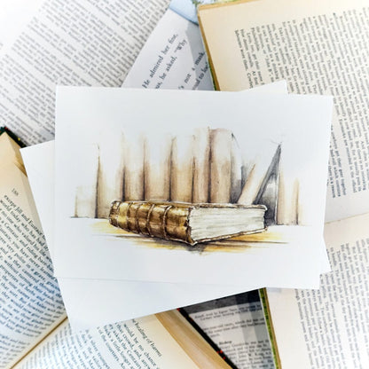 Old Books | greeting card - Nook & Burrow