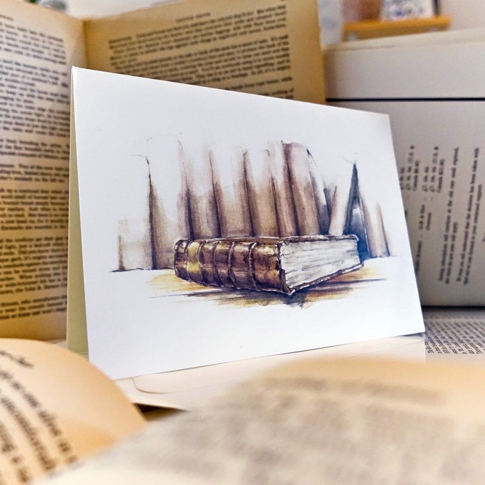 Old Books | greeting card - Nook & Burrow