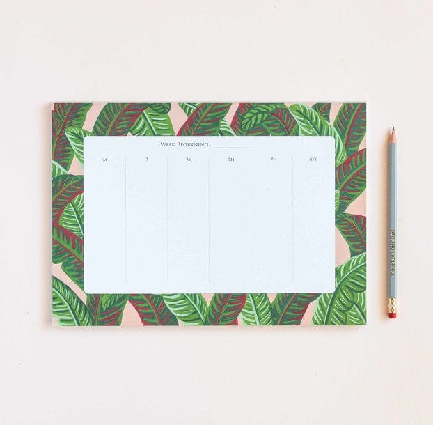 Paradise | desk planner - Nook & Burrow