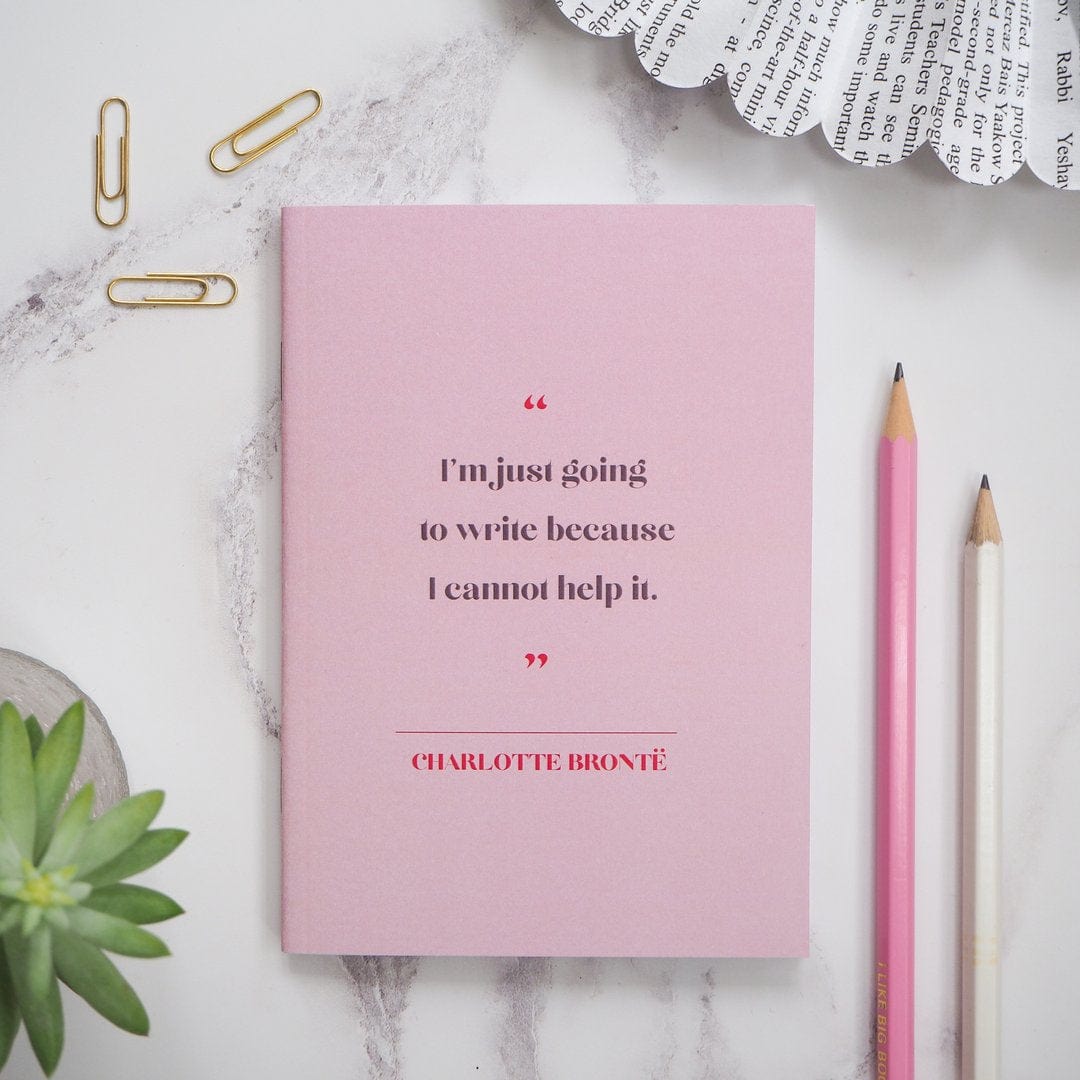 Charlotte Brontë | notebook - Nook & Burrow