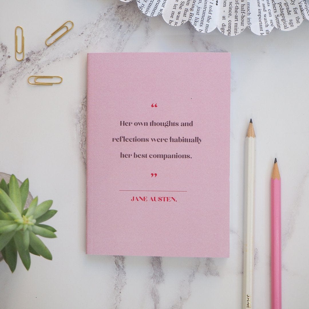 Jane Austen | notebook - Nook & Burrow