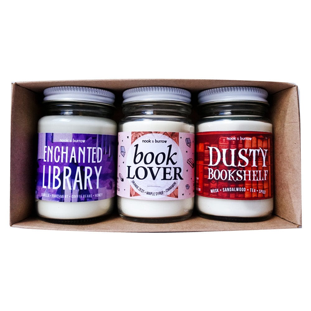 Bibliophile | Candle Trio | gift bundle - Nook & Burrow