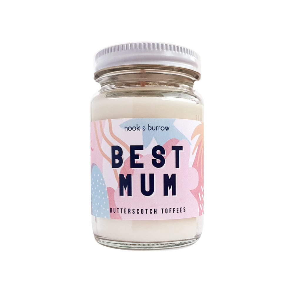 Nook & Burrow candle 125ml - 12+ hour burn time / Butterscotch Toffees Best Mum | candle