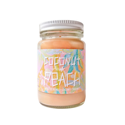 Coconut & Peach | candle - Nook & Burrow
