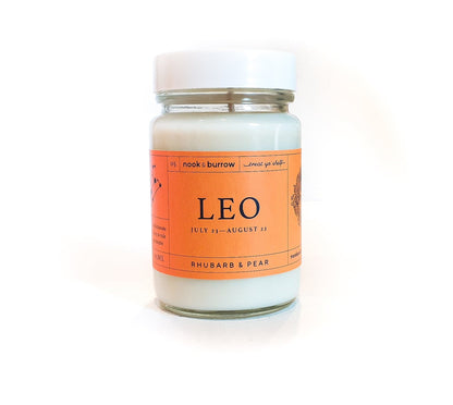 Nook & Burrow candle 125ml - 12+ hours burn time Leo | Astrology Range | candle