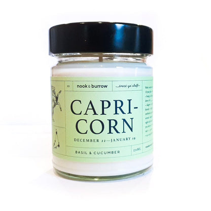Nook & Burrow candle 270 ml - 30+ hours burn time Capricorn | Astrology Range | candle