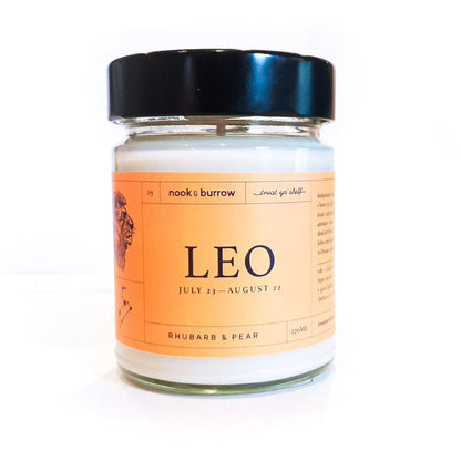 Nook & Burrow candle 270 ml - 30+ hours burn time Leo | Astrology Range | candle
