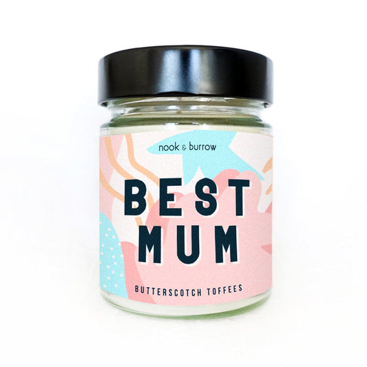 Nook & Burrow candle 270ml - 30+ hour burn time / Butterscotch Toffees Best Mum | candle