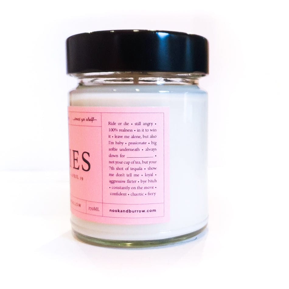 Nook & Burrow candle Aries | Astrology Range | candle