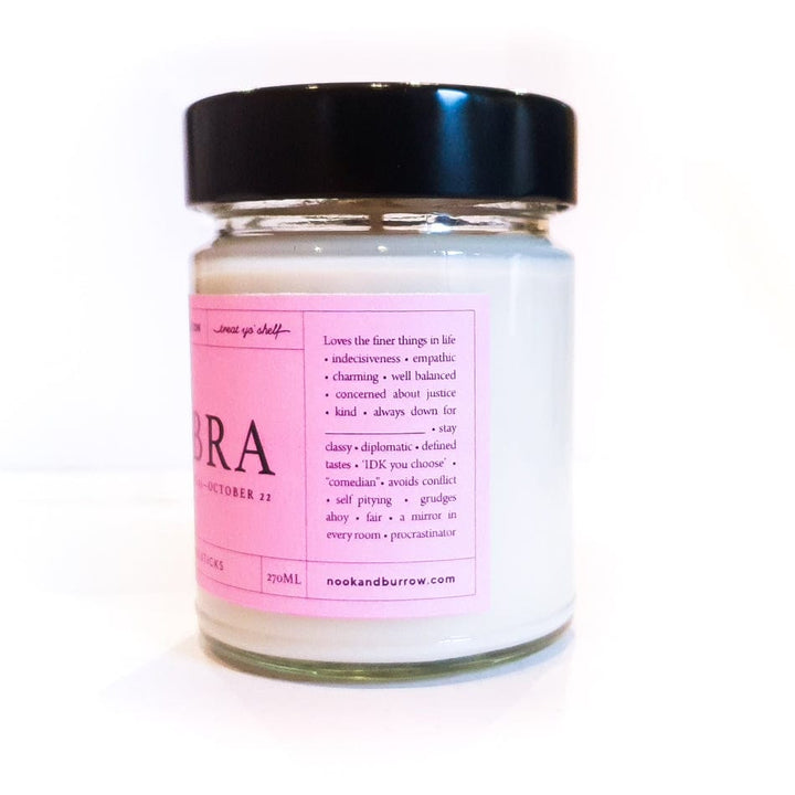 Nook & Burrow candle Libra | Astrology Range | candle