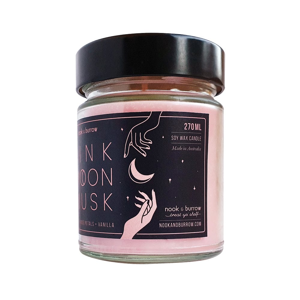 Nook & Burrow candle Pink Moon Musk | candle